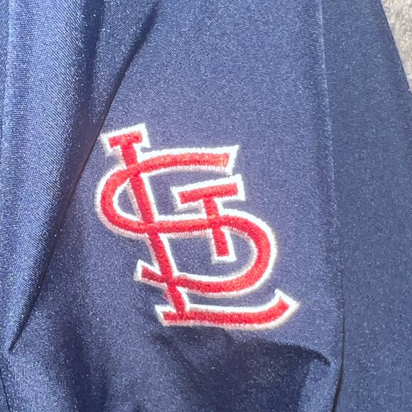St Louis Cardinals Windbreaker Medium Nike Pullover Center Swoosh Embroidered - Picture 4 of 11